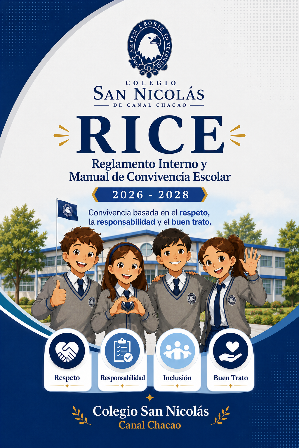 rice_2026 Imagen institucional del RICE 2026-2028 del Colegio San Nicolás de Canal Chacao.